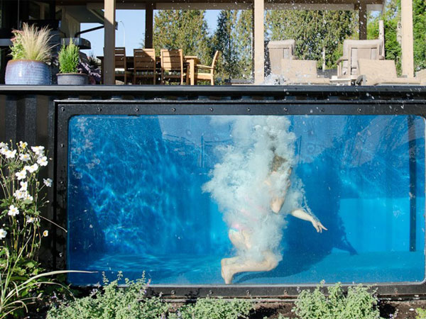 Take your pool to the next level with something like a window! Source: Modspools